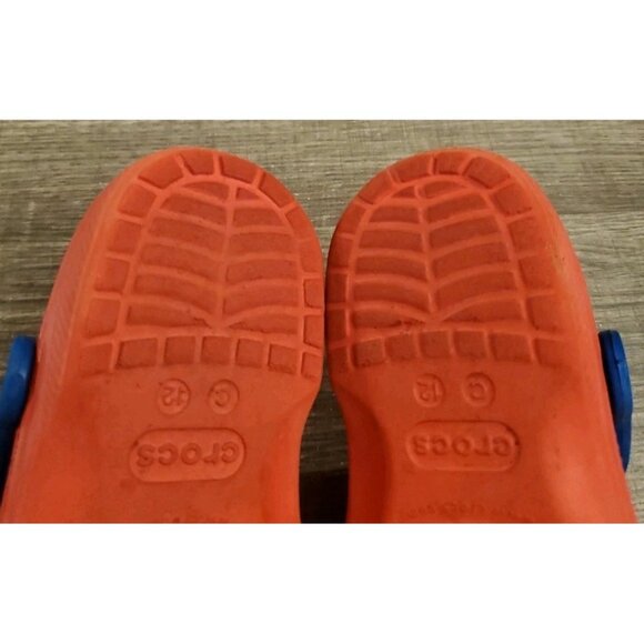 Crocs Red Spider-Man Clog Slip On Shoes Youth Size 12 Red - Picture 7 of 11